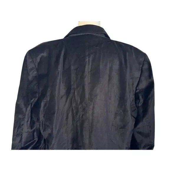GUESS Fulham Black Velvet Knit Blazer Business Jacket Men’s Size XL - Picture 8 of 11
